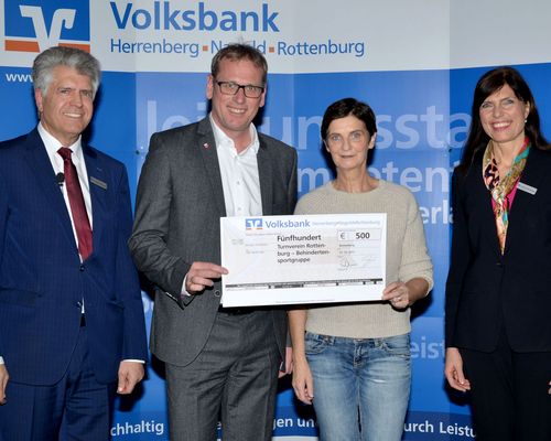 SpendenAdvent 2017 der Volksbank Herrenberg-Nagold-Rottenburg-Stiftung